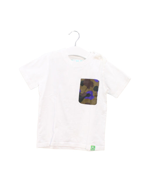 A White Short Sleeve T Shirts from Sugarman in size 5T for boy. (Front View)