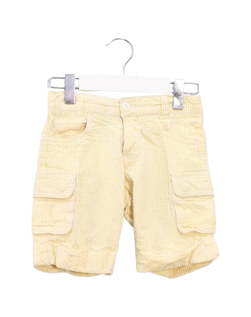 A Yellow Shorts from Jacadi in size 4T for boy. (Front View)