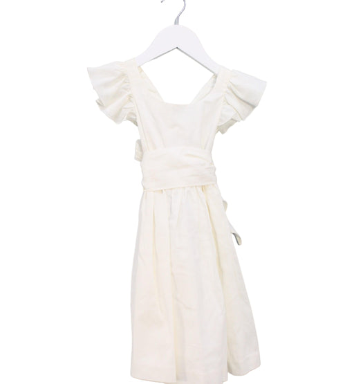 A White Sleeveless Dresses from Jacadi in size 2T for girl. (Front View)
