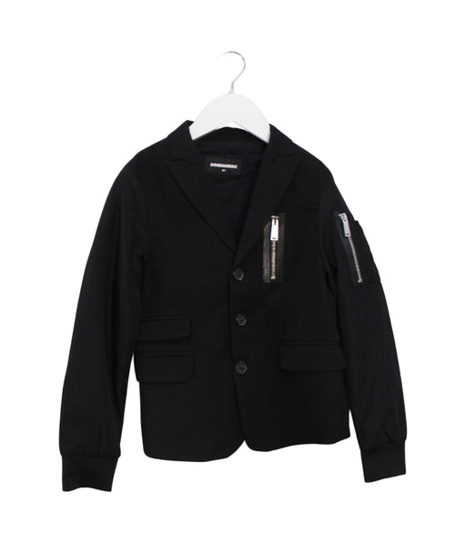 A Black Lightweight Jackets from DSquared2 in size 8Y for boy. (Front View)