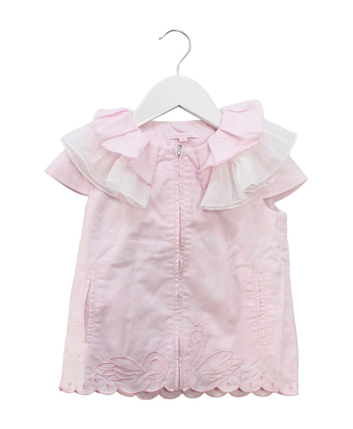A Pink Short Sleeve Tops from Nicholas & Bears in size 6T for girl. (Front View)
