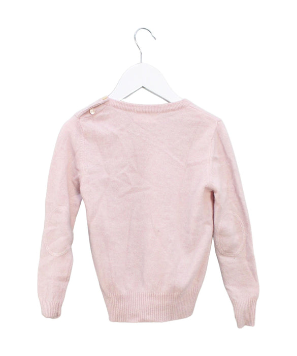 A Pink Knit Sweaters from Mika & Milo in size 3T for girl. (Back View)