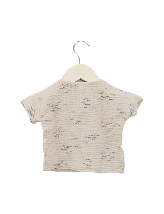 A Beige Short Sleeve Tops from Rylee + Cru in size 6-12M for girl. (Back View)