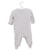 A Grey Long Sleeve Jumpsuits from Mori in size 0-3M for boy. (Back View)