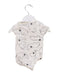 A White Short Sleeve Bodysuits from Done by Deer in size 3-6M for girl. (Back View)