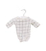 A White Long Sleeve Bodysuits from Little Starters in size 0-3M for boy. (Front View)