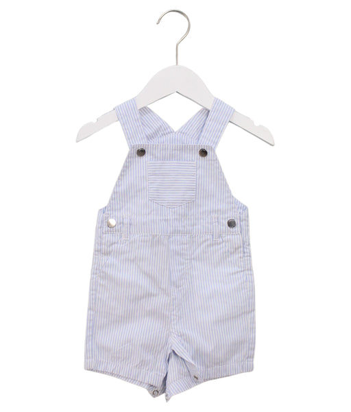 A Blue Overall Shorts from Jacadi in size 6-12M for boy. (Front View)