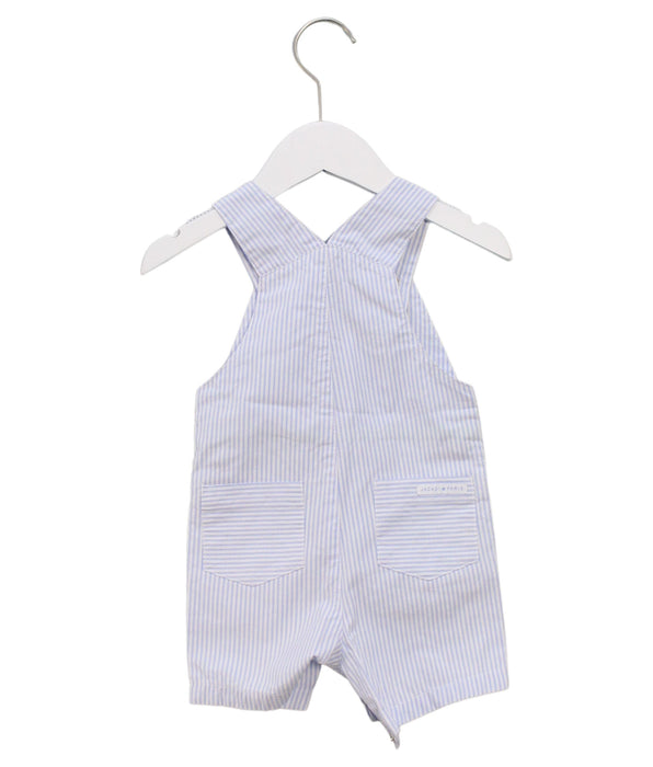 A Blue Overall Shorts from Jacadi in size 6-12M for boy. (Back View)