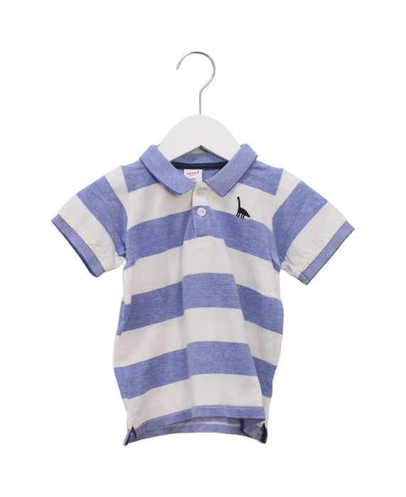A Blue Short Sleeve Polos from Seed in size 12-18M for boy. (Front View)