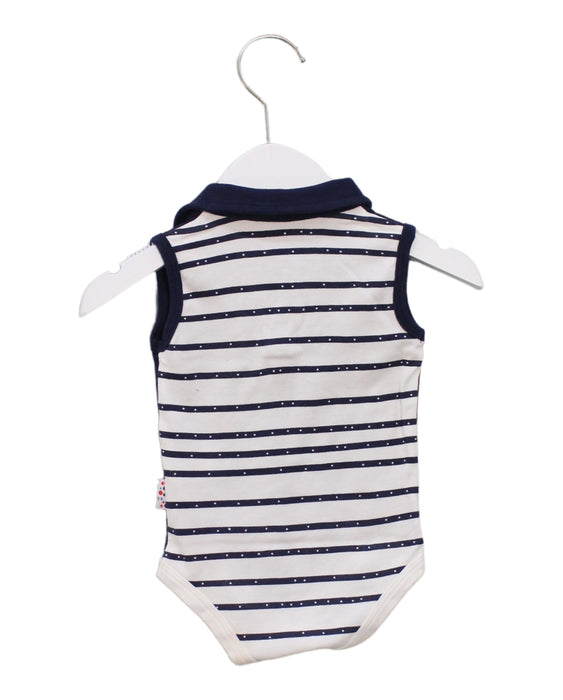 A Navy Bodysuits from TinyBitz in size 3-6M for boy. (Back View)