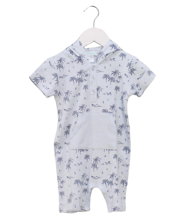 A Blue Rompers from Feather Baby in size 18-24M for boy. (Front View)