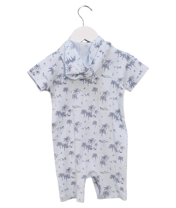A Blue Rompers from Feather Baby in size 18-24M for boy. (Back View)