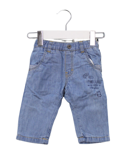 A Blue Casual Pants from Timberland in size 3-6M for boy. (Front View)