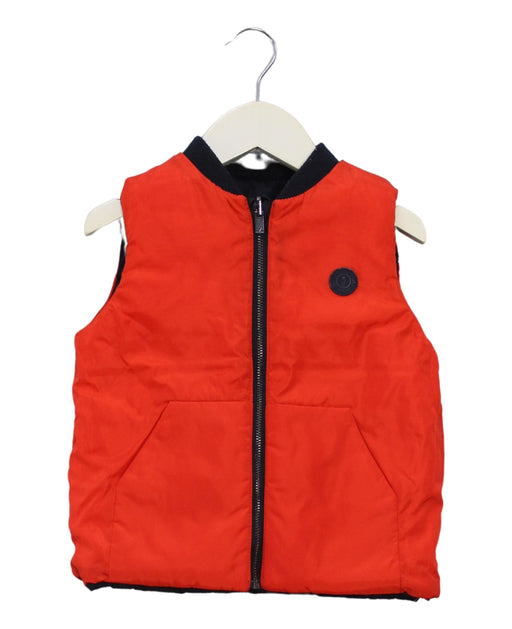 A Orange Outerwear Vests from Jacadi in size 3T for boy. (Front View)