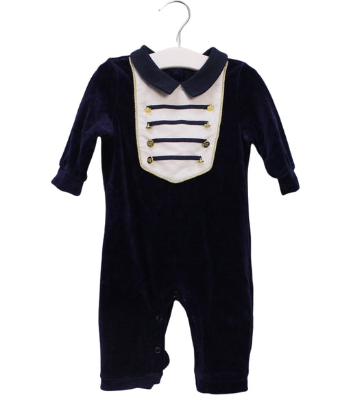 A Navy Long Sleeve Jumpsuits from Nicholas & Bears in size 6-12M for boy. (Front View)