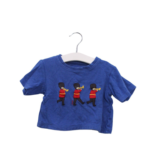 A Blue Short Sleeve T Shirts from Jojo Maman Bébé in size 18-24M for boy. (Front View)
