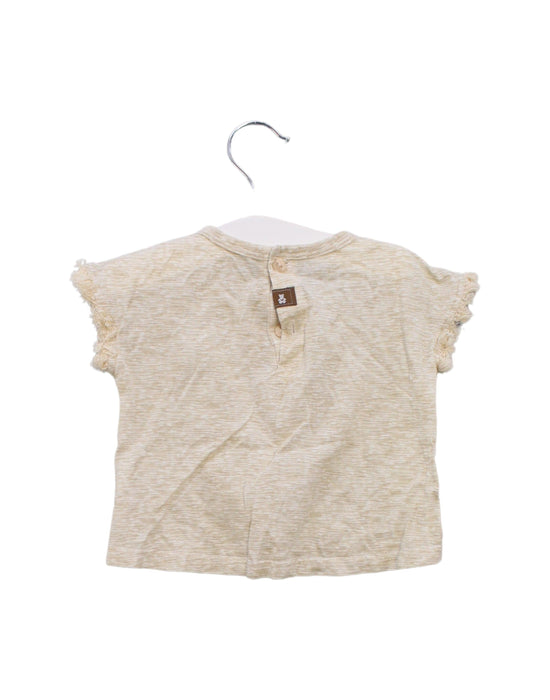 A Beige Short Sleeve T Shirts from Organic Mom in size 6-12M for boy. (Back View)