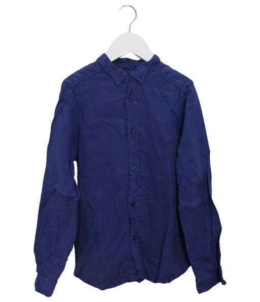 A Blue Shirts from Bonpoint in size 10Y for boy. (Front View)
