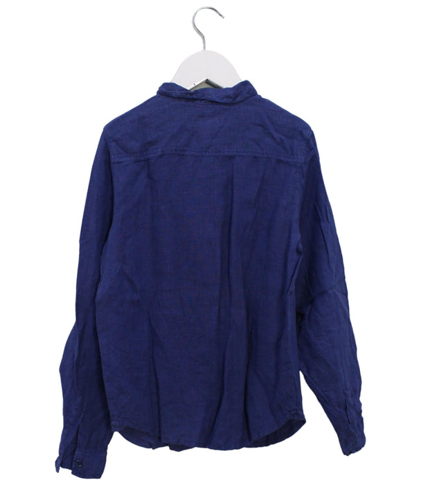 A Blue Shirts from Bonpoint in size 10Y for boy. (Back View)