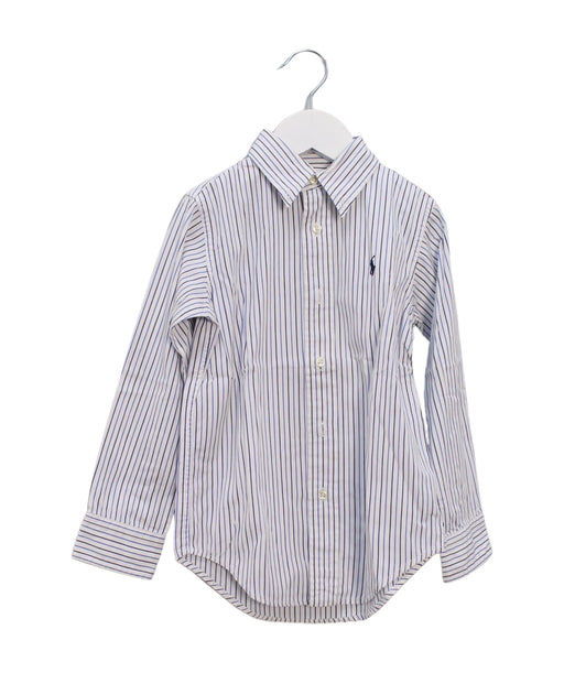 A Blue Shirts from Ralph Lauren in size 4T for boy. (Front View)