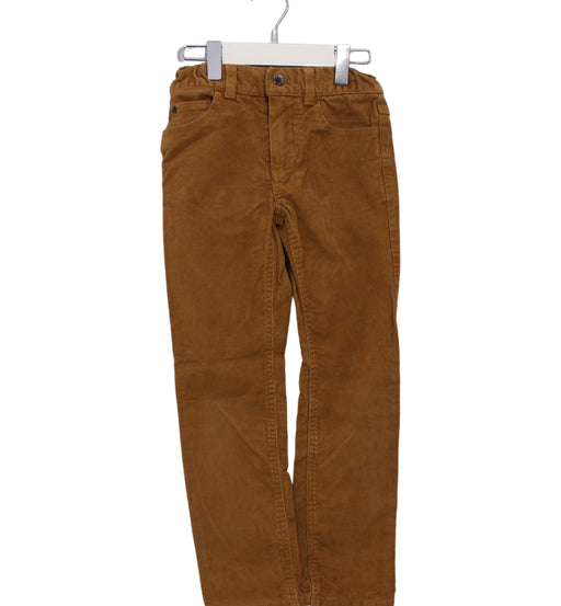 A Brown Casual Pants from Jacadi in size 6T for boy. (Front View)