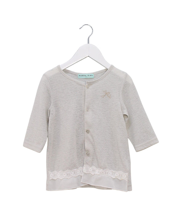 A Grey Long Sleeve Tops from Hakka in size 2T for girl. (Front View)