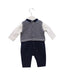 A Navy Jumpsuits from Emporio Armani in size 0-3M for boy. (Back View)