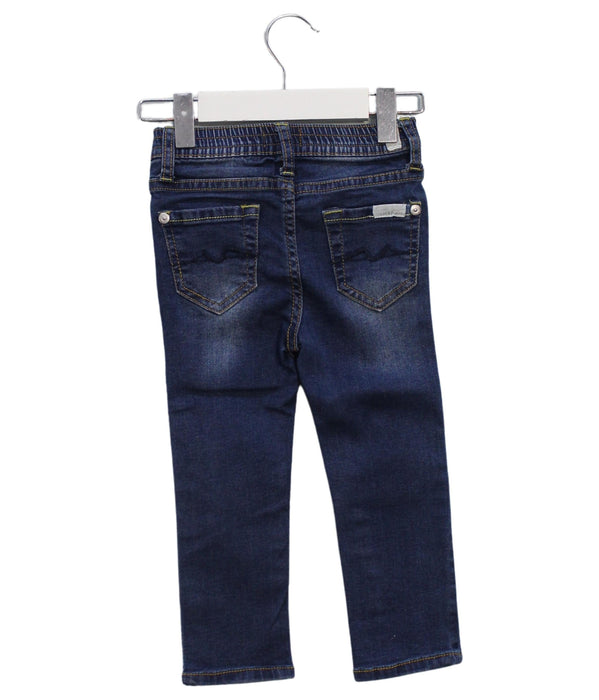 A Blue Casual Pants from 7 For All Mankind in size 18-24M for girl. (Back View)