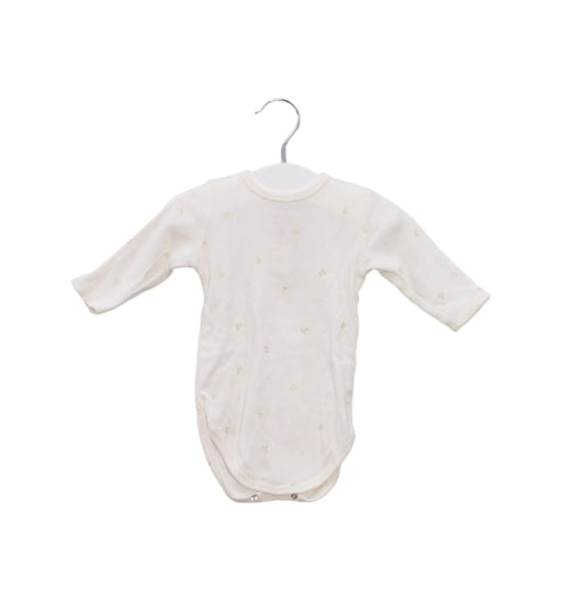 A Ivory Long Sleeve Bodysuits from Bonpoint in size 0-3M for boy. (Front View)