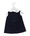 A Navy Sleeveless Dresses from Jacadi in size 6-12M for girl. (Back View)