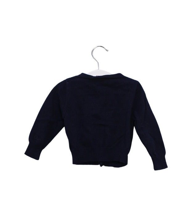 A Navy Cardigans from Jacadi in size 12-18M for girl. (Back View)