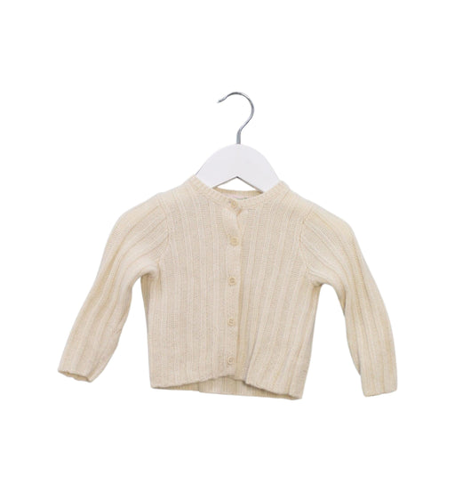 A Ivory Cardigans from Bonpoint in size 6-12M for girl. (Front View)