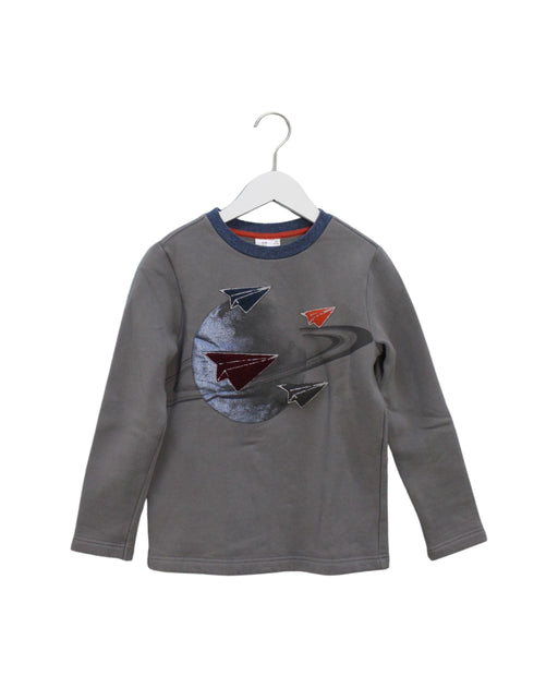 A Grey Crewneck Sweatshirts from Kingkow in size 10Y for boy. (Front View)