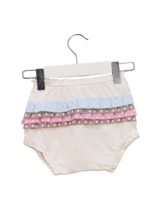 A White Bloomers from and the little dog laughed in size 0-3M for boy. (Back View)