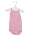 A Pink Sleeveless Bodysuits from Petit Bateau in size 0-3M for girl. (Front View)