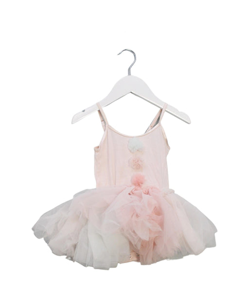 A Pink Sleeveless Dresses from Tutu Du Monde in size 6-12M for girl. (Front View)