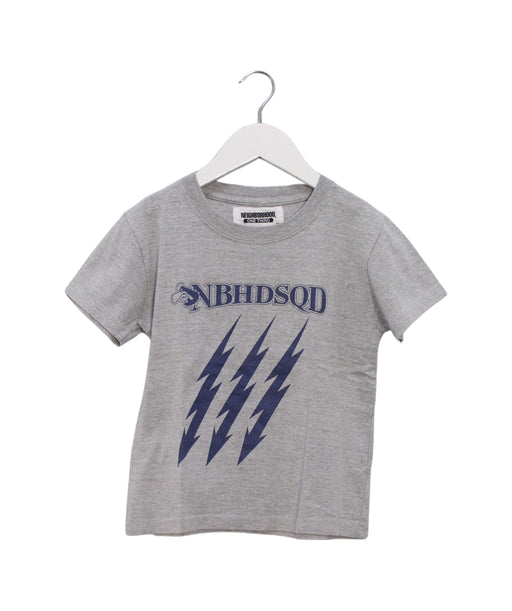 A Grey Short Sleeve T Shirts from Neighborhood in size 5T for boy. (Front View)