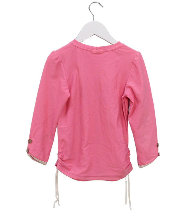 A Pink Rash Guards from Sunuva in size 5T for girl. (Back View)
