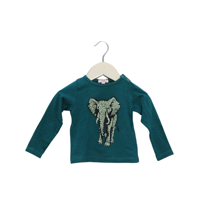 A Teal Long Sleeve Tops from Zef in size 6-12M for boy. (Front View)