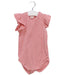 A Pink Sleeveless Bodysuits from Seed in size 6-12M for girl. (Front View)