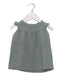A Blue Sleeveless Dresses from Apple Park in size 6-12M for girl. (Front View)