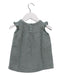A Blue Sleeveless Dresses from Apple Park in size 6-12M for girl. (Back View)