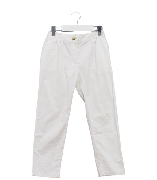 A White Casual Pants from Bonpoint in size 8Y for girl. (Front View)