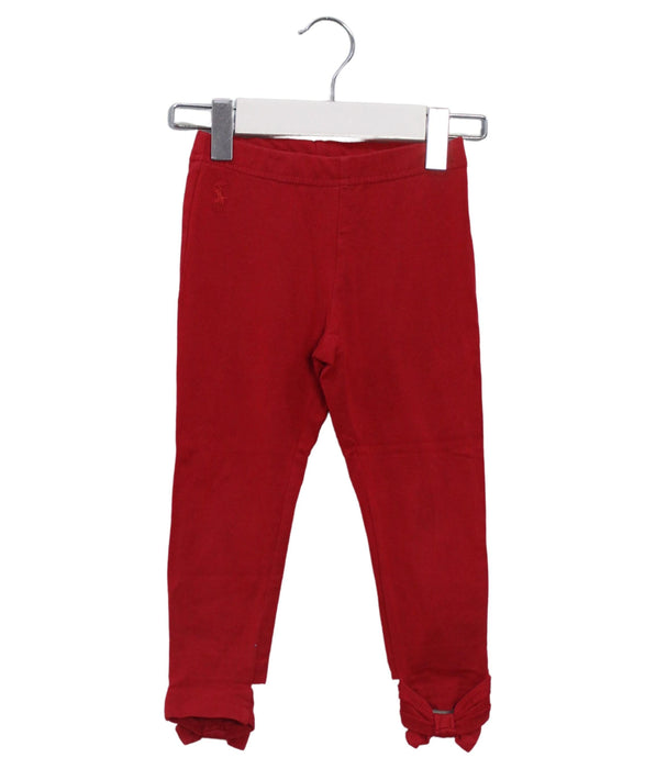 A Red Leggings from Polo Ralph Lauren in size 2T for girl. (Front View)