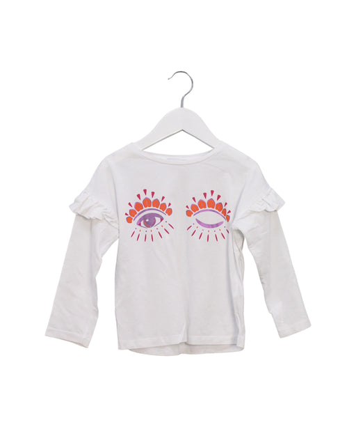 A White Long Sleeve Tops from Kenzo in size 3T for girl. (Front View)
