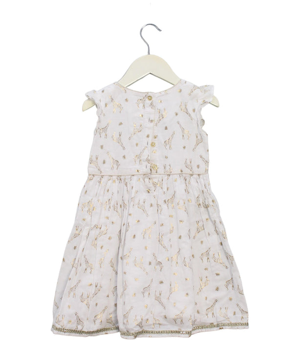 A White Sleeveless Dresses from Monsoon in size 18-24M for girl. (Back View)