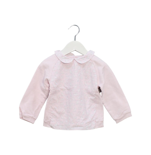 A Pink Long Sleeve Tops from Jacadi in size 3T for girl. (Front View)