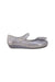 A Grey Sandals from Mini Melissa in size 6T for girl. (Back View)