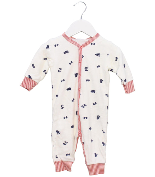 A Ivory Long Sleeve Jumpsuits from Petit Bateau in size 3-6M for boy. (Front View)