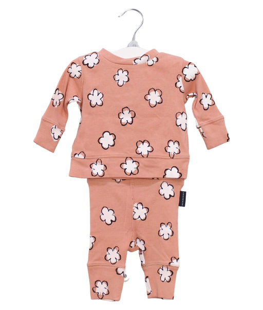 A Pink Pyjama Sets from Burberry in size 0-3M for girl. (Front View)